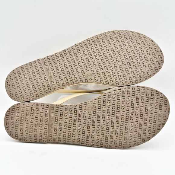 TKEES Womens Foundation Matte Sandals US 7 M Nude Cowhide Leather NWOB - Picture 11 of 12